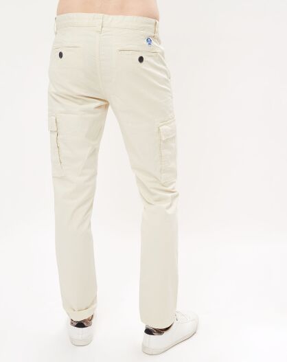 Pantalon Lowell poches cuisses beige clair